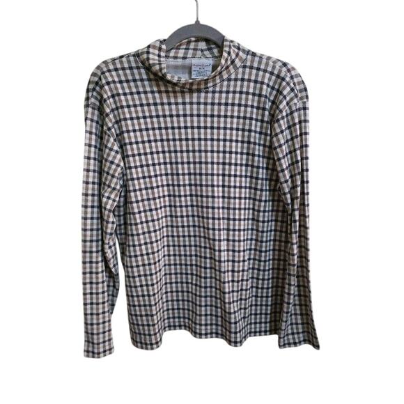 Vintage Y2K/Retro Bobbie Brooks Plaid Turtleneck Women's M - Picture 1 of 4